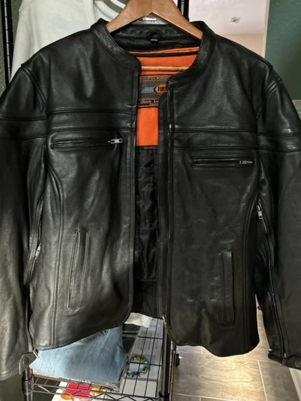 Women’s genuine leather motorcycle First Classics by First Manufacturing Co.